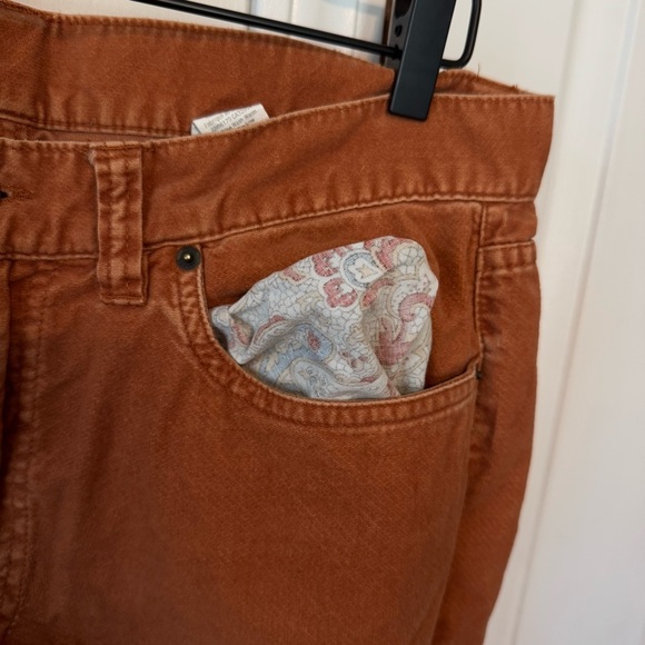 BDG Womens Rust/Orange Super Soft Moleskin 100% Cotton Boot Cut Jeans Size 34x32 - Picture 5 of 13